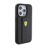Ferrari Grip Stand Metal Logo - Etui iPhone 15 Pro Max (czarny) (FEHCP15XGSPSIK)