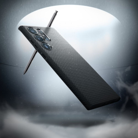 Spigen Liquid Air - Etui do Samsung Galaxy S23 Ultra (Matte Black) (ACS05614)