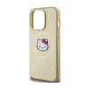 Hello Kitty Leather Kitty Head MagSafe - Etui iPhone 15 Pro (złoty) (HKHMP15LPGHCKD)