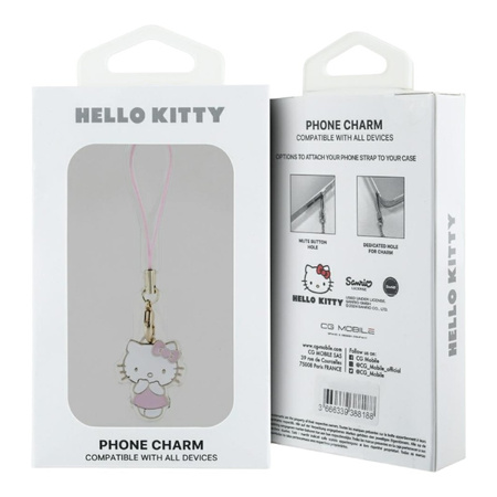 Hello Kitty Phone Strap Charm Kitty Cute - Zawieszka do telefonu (różowy) (HKCPMKP)