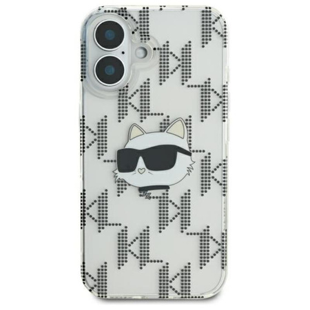 Karl Lagerfeld IML Choupette Head Electroplated - Etui iPhone 16 (przezroczysty) (KLHCP16SHKLPCHT)