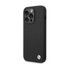 BMW Silicone Metal Logo - Etui iPhone 15 Pro Max (czarny) (BMHCP15XSILBK)
