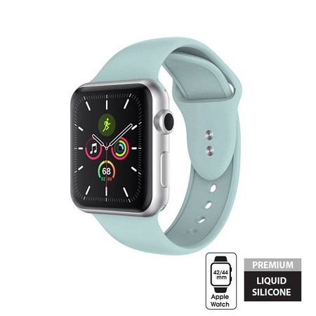 Crong Liquid - Pasek do Apple Watch 44/45/46/49 mm (miętowy) (CRG-44LQB-GRN)
