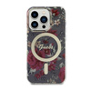 Guess Flower MagSafe - Etui iPhone 14 Pro (Zielony) (GUHMP14LHCFWSA)
