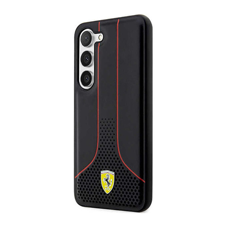 Ferrari Perforated 296P Collection - Etui Samsung Galaxy S23 (czarny) (FEHCS23SPCSK)
