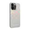 Karl Lagerfeld Monogram Iridescent - Etui iPhone 14 Pro Max (srebrny) (KLHCP14XLGMMSV3)