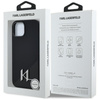 Karl Lagerfeld Silicone Shadow Metal Initial MagSafe - Etui do iPhone 15 (czarny) (KLHMP15SSCMKMPCK)