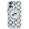 Karl Lagerfeld IML Monogram Karl & Choupette Head MagSafe - Etui iPhone 16 (przezroczysty) (KLHMP16SHMCKMHT)