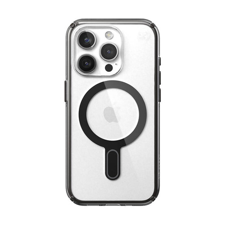 Speck Presidio Perfect-Clear ClickLock & Magsafe - Etui iPhone 15 Pro (Clear / Frosted Black / Slate Grey) (150449-3233)