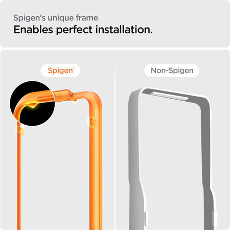 Spigen Alm Glass FC 2-Pack - Szkło hartowane do iPhone 15 2 szt (Czarna ramka) (AGL06906)