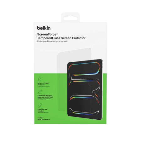 Belkin Szkło na iPad Pro 11'' (M4), TemperedGlass, z aplikatorem (OVI005HQ)