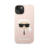 Karl Lagerfeld Silicone Ikonik Karl`s Head - Etui iPhone 14 Plus (różowy) (KLHCP14MSLKHLP)