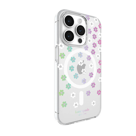 Kate Spade New York Protective MagSafe - Etui iPhone 15 Pro (Scattered Flowers) (KS052502)