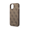 Guess 4G Metal Gold Logo - Etui iPhone 15 Plus (brązowy) (GUHCP15MG4GFBR)