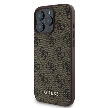 Guess 4G Classic - Etui iPhone 16 Pro (brązowy) (GUHCP16LG4GFBR)