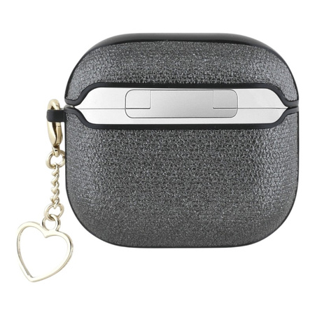 Guess Metallic Script Charm - Etui AirPods 4 (czarny) (GUA4PGMCSK)
