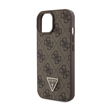 Guess Crossbody 4G Metal Logo - Etui iPhone 15 (brązowy) (GUHCP15SP4TDSCPW)