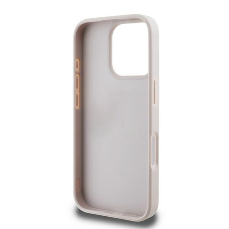Guess 4G Bottom Stripe - Etui iPhone 16 Pro Max (różowy) (GUHCP16XG4GLPI)