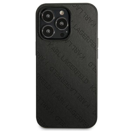 Karl Lagerfeld Perforated Allover - Etui iPhone 13 Pro (czarny) (KLHCP13LPTLK)