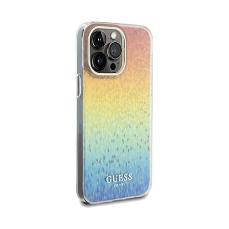 Guess IML Faceted Mirror Disco Iridescent - Etui iPhone 13 Pro Max (Iridescent) (GUHCP13XHDECMI)