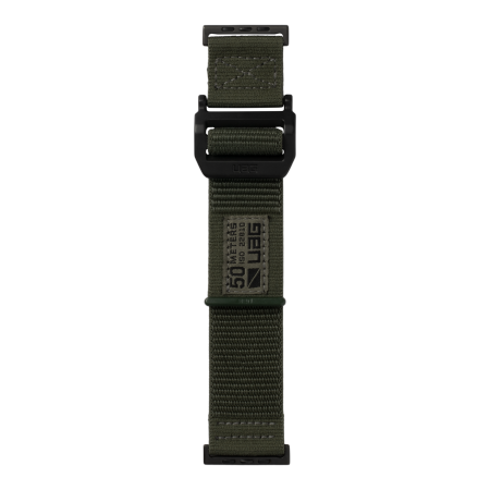 UAG Active - uniwersalny nylonowy pasek do Apple Watch 49mm/45mm/44mm/42mm (Apple Watch seria: 1-3 r.42, 4-8, SE, Ultra r.45) (foliage green) (194004117245)