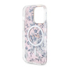 Guess Flower MagSafe - Etui iPhone 14 Pro (Różowy) (GUHMP14LHCFWSP)