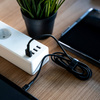 Green Cell Ray - Kabel Przewód USB - USB-C 120cm z zielonym podświetleniem LED i obsługą szybkiego ładowania Ultra Charge, QC 3.0 (KABGC06)