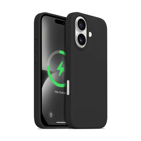 Crong Color Cover Magnetic - Etui iPhone 16 Plus MagSafe (czarny) (CRGCOLRMIP1667BLK)