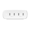 Belkin BoostCharge Pro - Ładowarka sieciowa Power Delivery, 4 porty USB-C, GaN, 200W - biała (WCH015VFWH)