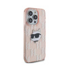 Karl Lagerfeld IML Choupette Head & Monogram - Etui iPhone 13 Pro (różowy) (KLHCP13LHKLPCHP)