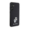 Karl Lagerfeld Saffiano Karl & Choupette Metal Pin - Etui Samsung Galaxy S24+ (czarny) (KLHCS24MPSAKCMPK)