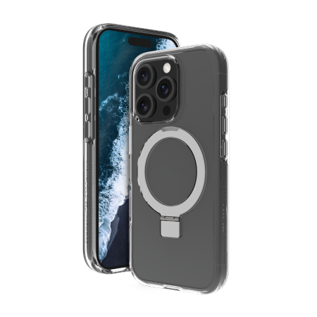 dbramante1928 Iceland Ultra D3O MS Kick - obudowa ochronna z podstawką do iPhone 16 Pro Max kompatybilna z MagSafe (przezroczysty) (IUK7CL006299)