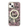 Guess Flower MagSafe - Etui iPhone 14 Plus (Różowy) (GUHMP14MHCFWSP)