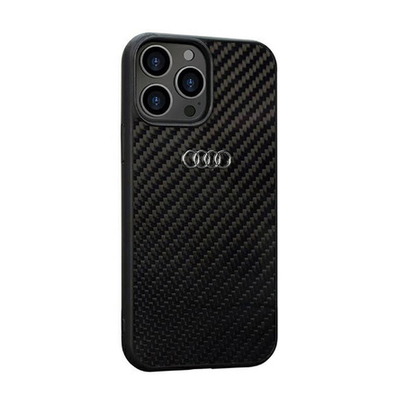 Audi Carbon Fiber - Etui iPhone 13 Pro Max (Czarny) (AU-TPUPCIP13PM-R8/D2-BK)