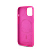 Karl Lagerfeld Silicone Choupette Head MagSafe - Etui iPhone 15 Plus / 14 Plus (różowy) (KLHMP15MSCHPPLF)