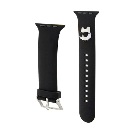 Karl Lagerfeld 3D Rubber Choupette Head NFT - Pasek do Apple Watch 42/44/45/49 mm (czarny) (KLAWLSLCNK)