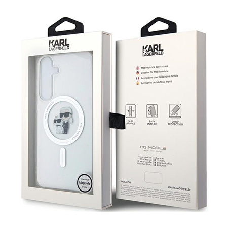 Karl Lagerfeld IML Karl & Choupette MagSafe - Etui Samsung Galaxy S24 (przezroczysty) (KLHMS24SHGKCNOT)
