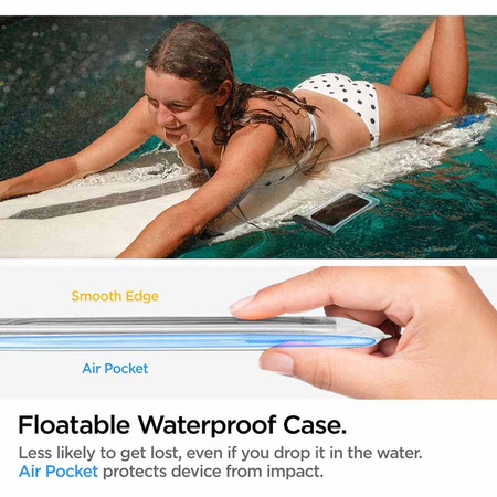 Spigen A610 Universal Waterproof Float Case - Etui do smartfonów do 6.9" (Przezoczysty) (AMP04530)