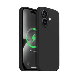 Crong Color Cover Magnetic - Etui iPhone 16 Plus MagSafe (czarny) (CRGCOLRMIP1667BLK)