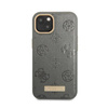 Guess Peony Logo Plate MagSafe - Etui iPhone 13 (szary) (GUHMP13MSAPSTG)