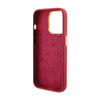 Guess Silicone Script Metal Logo & Frame - Etui iPhone 15 Pro (magenta) (GUHCP15LSMBSLM)