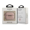 Guess Silicone Glitter Case Est – Etui Airpods Pro (różowy) (GUAPSGGEP)