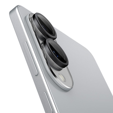 Spigen Optik Pro GLAS.TR EZ Fit Camera Protector 2-Pack - Szkło ochronne na obiektyw do Samsung Galaxy S25 Edge (2 szt)(Czarny) (AGL09413)