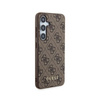 Guess 4G Metal Gold Logo - Etui Samsung Galaxy S24 (brązowy) (GUHCS24SG4GFBR)