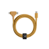 Native Union Belt Cable Duo - kabel USB-C - USB-C / lightning, 1,5 m (kraft) (BELT-CCL-KFT-NP)