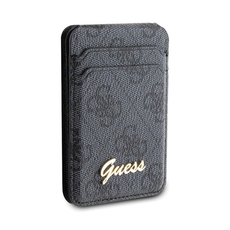 Guess Wallet Cardslot Stand MagSafe 4G Classic Logo - Portfel magnetyczny z funkcją standu (czarny) (GUWMSHG4SHK)