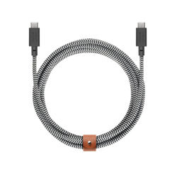 Native Union Belt Cable XL 100W - kabel USB-C - USB-C, 3 m (zebra) (BELT-XL-C-ZEB-3-NP)