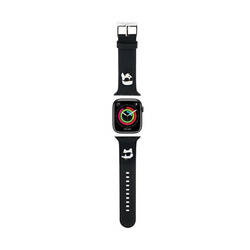 Karl Lagerfeld 3D Rubber Karl & Choupette Heads NFT - Pasek do Apple Watch 38/40/41 mm (czarny) (KLAWMSLKCNK)