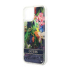 Guess Liquid Glitter Flower – Etui iPhone 14 (niebieski) (GUHCP14SLFLSB)