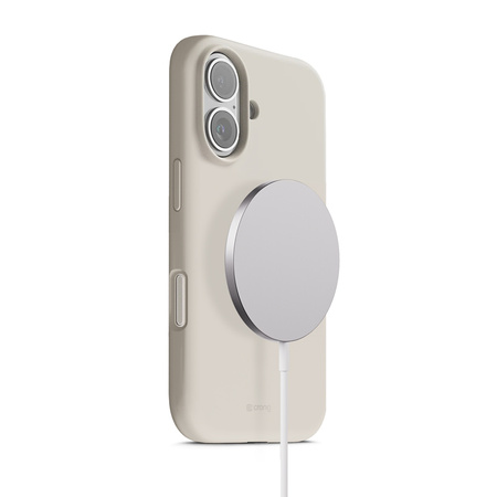 Crong Color Cover Magnetic - Etui MagSafe iPhone 17 (kamienny beż) (CRGCOLRMIP1763STN)